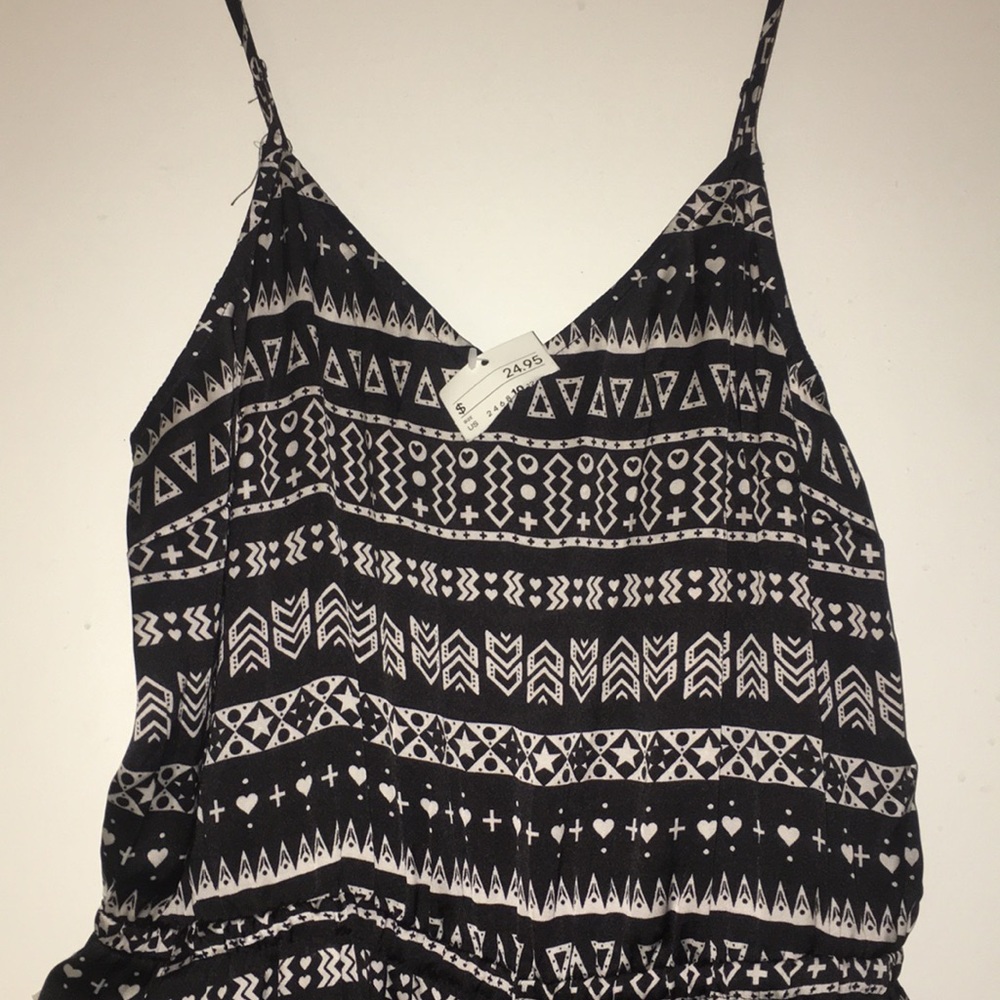 Printed One Piece wide leg one piece pant set